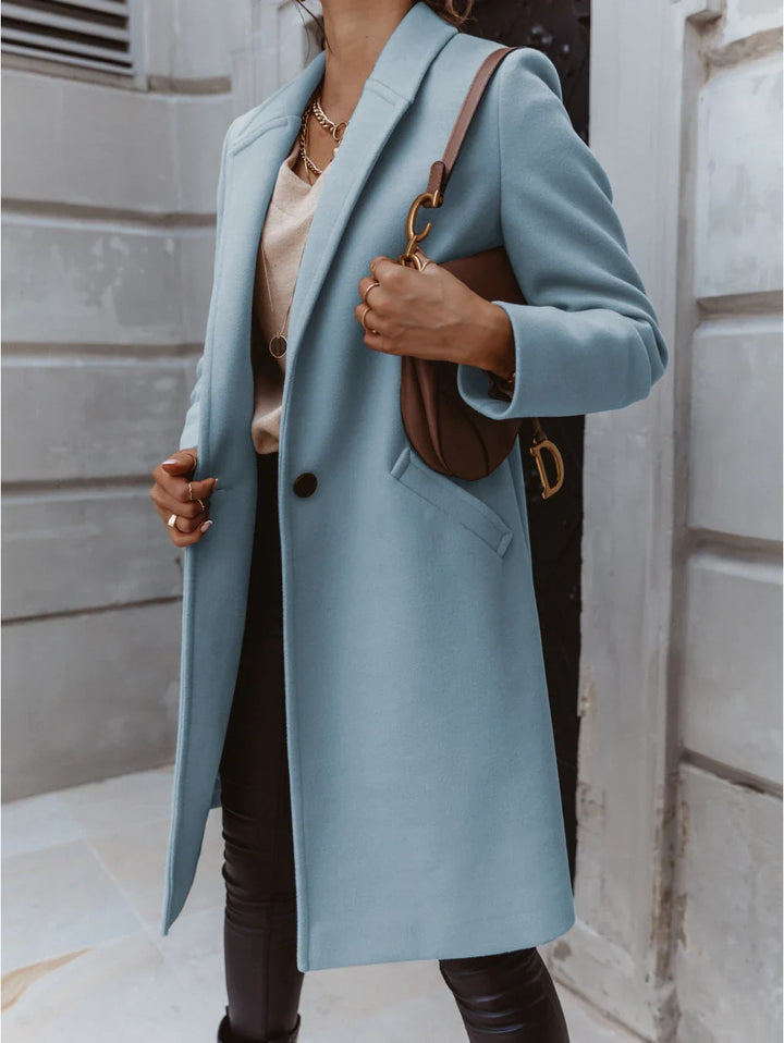 Dorothea long lapel button coat – image 3