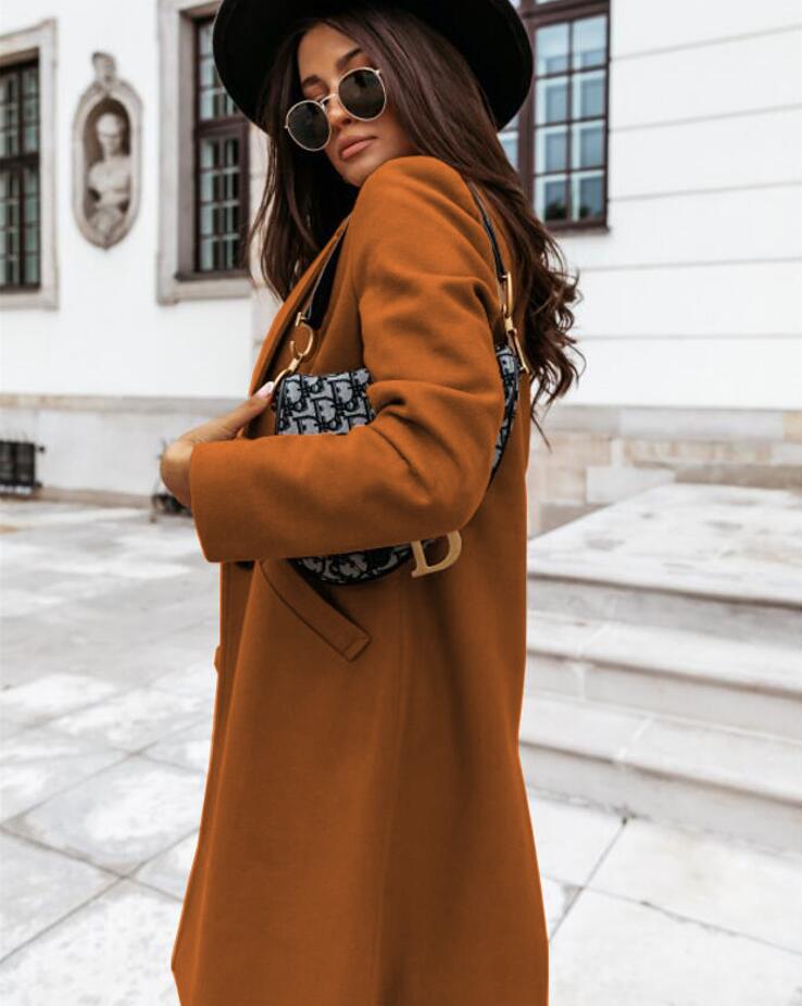 Dorothea long lapel button coat – image 10