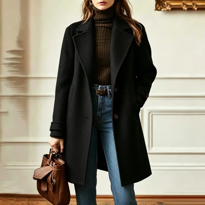 Rachel retro wool blend trench coat – image 4