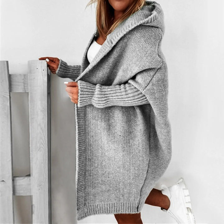 Saylor oversized hooded knit coat – image 2