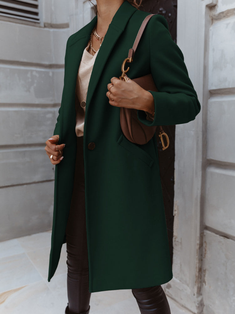 Dorothea long lapel button coat – image 6