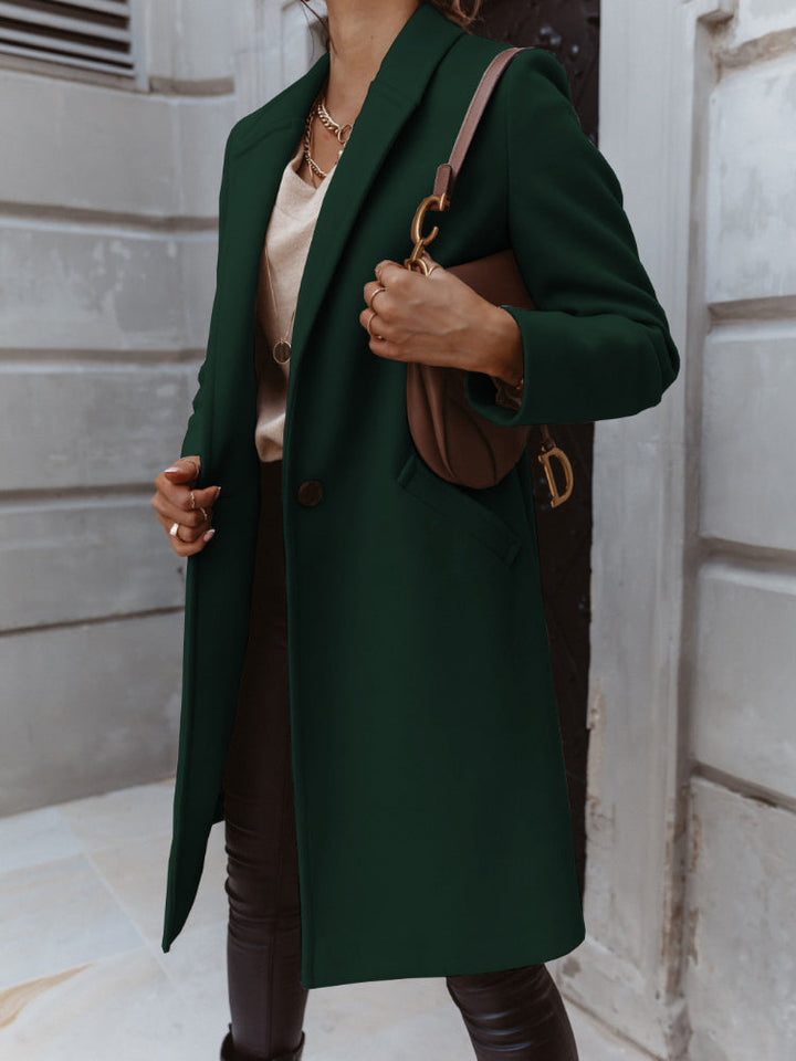 Dorothea long lapel button coat – image 6