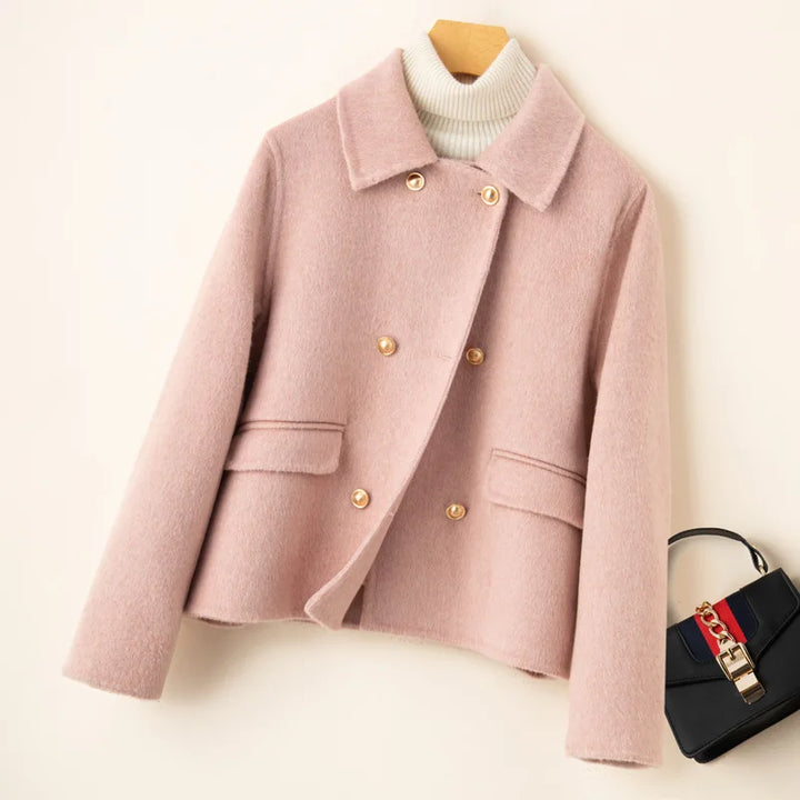 Giselle short double breasted coat