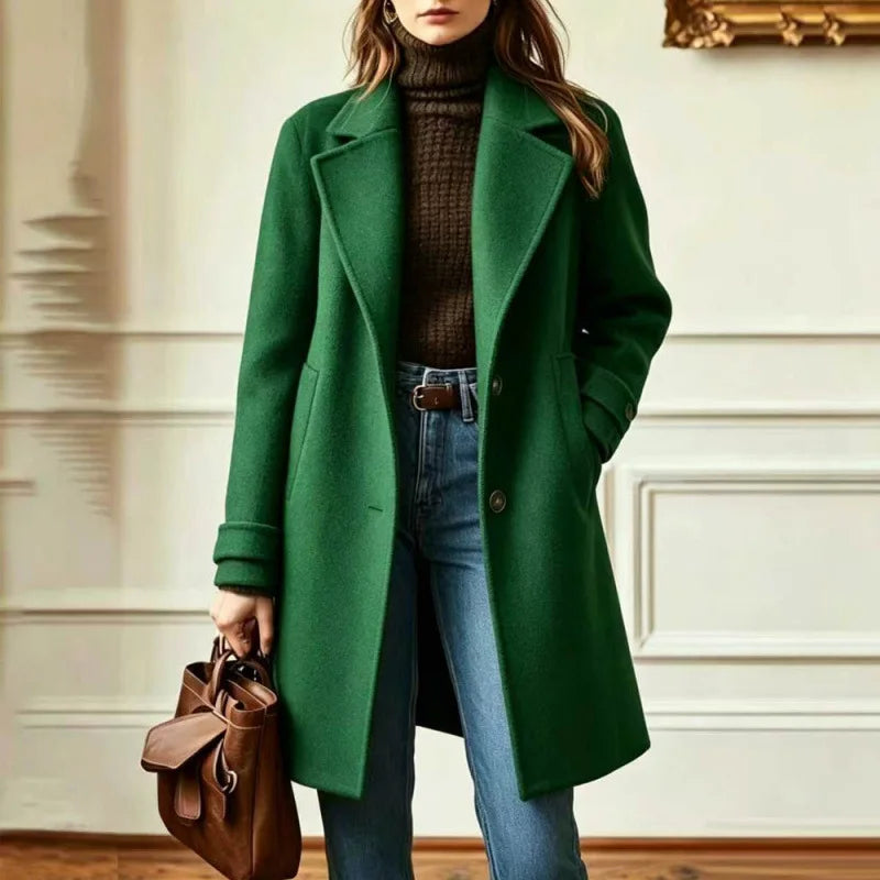 Rachel retro wool blend trench coat – image 5