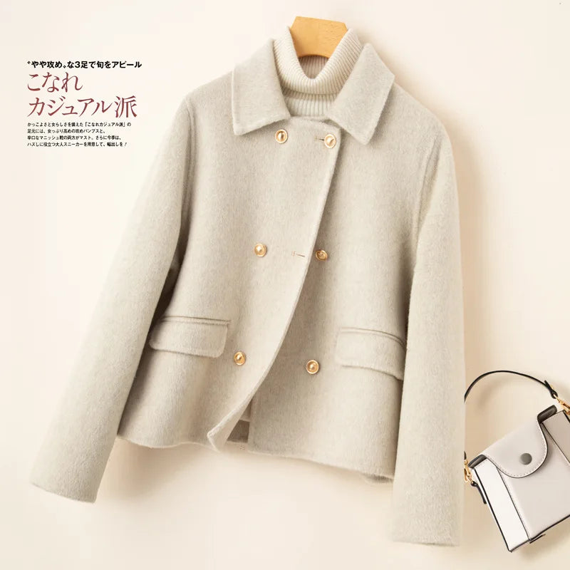 Giselle short double breasted coat – image 8