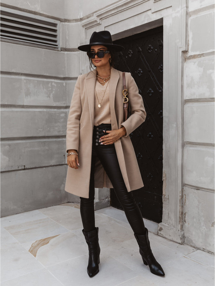 Dorothea long lapel button coat – image 7