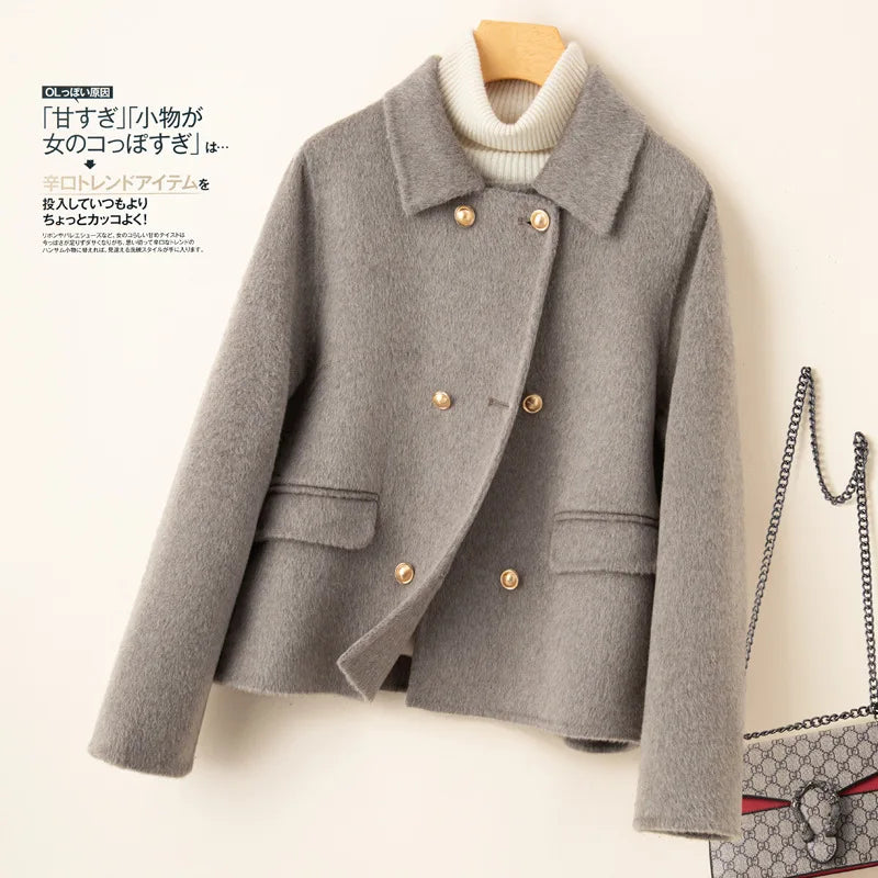 Giselle short double breasted coat – image 10