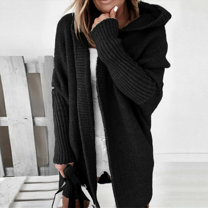 Saylor oversized hooded knit coat – image 5