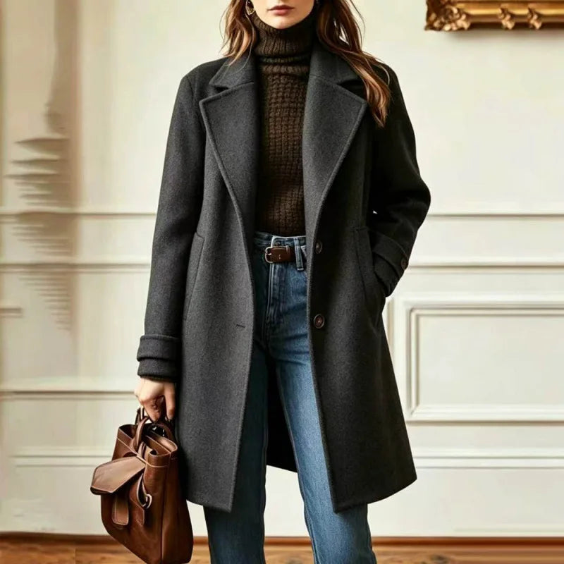 Rachel retro wool blend trench coat – image 6