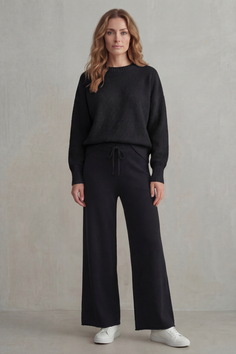 Raegan textured knit sweater and wide leg pants set – image 10
