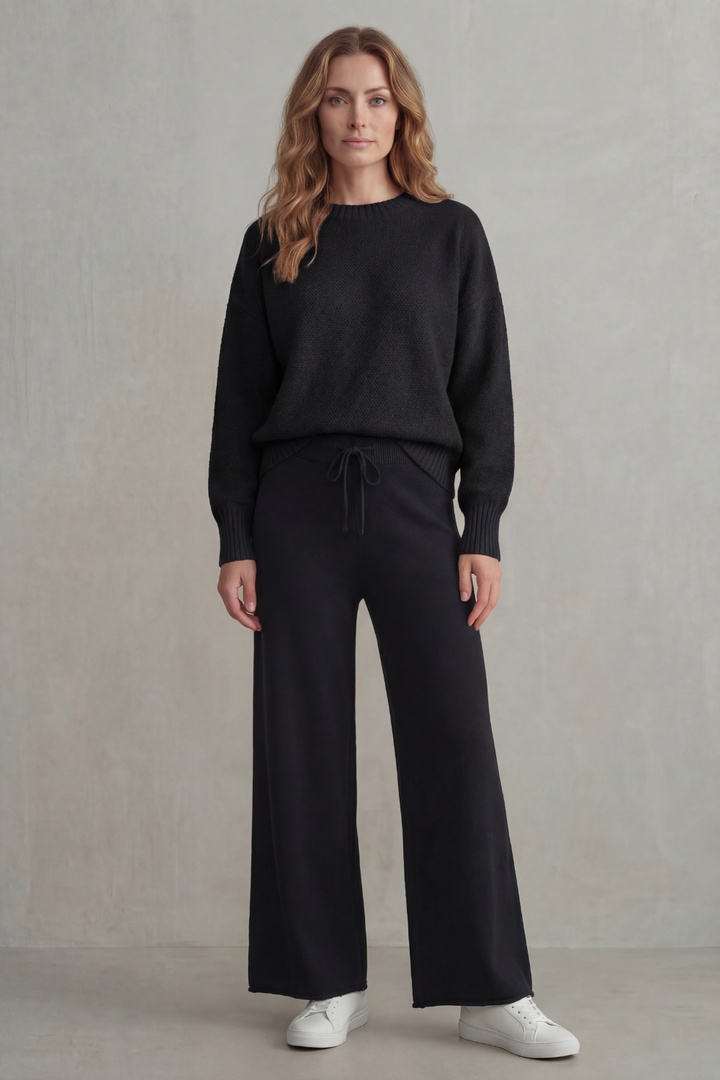 Raegan textured knit sweater and wide leg pants set – image 10