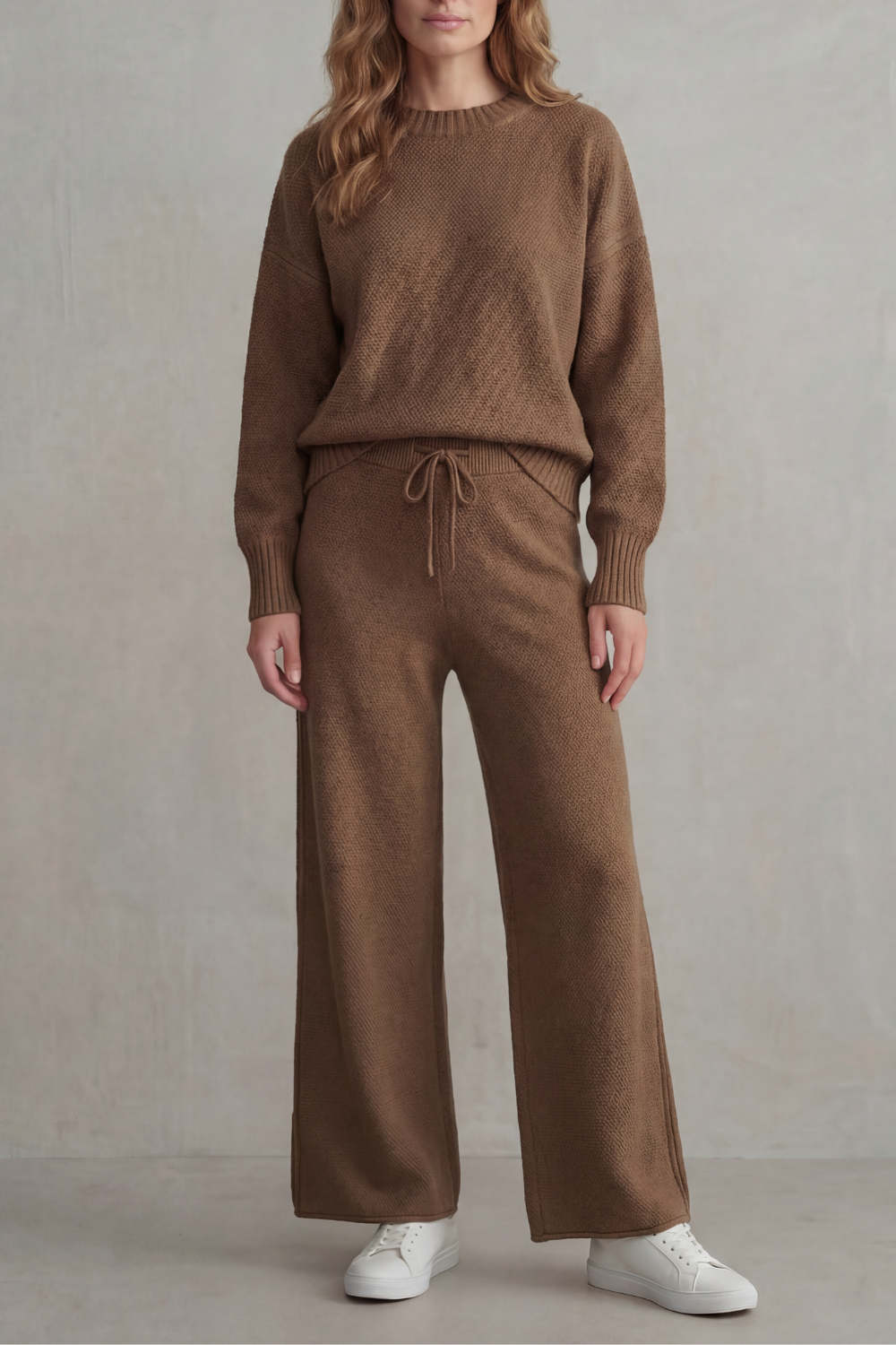 Raegan textured knit sweater and wide leg pants set – image 5