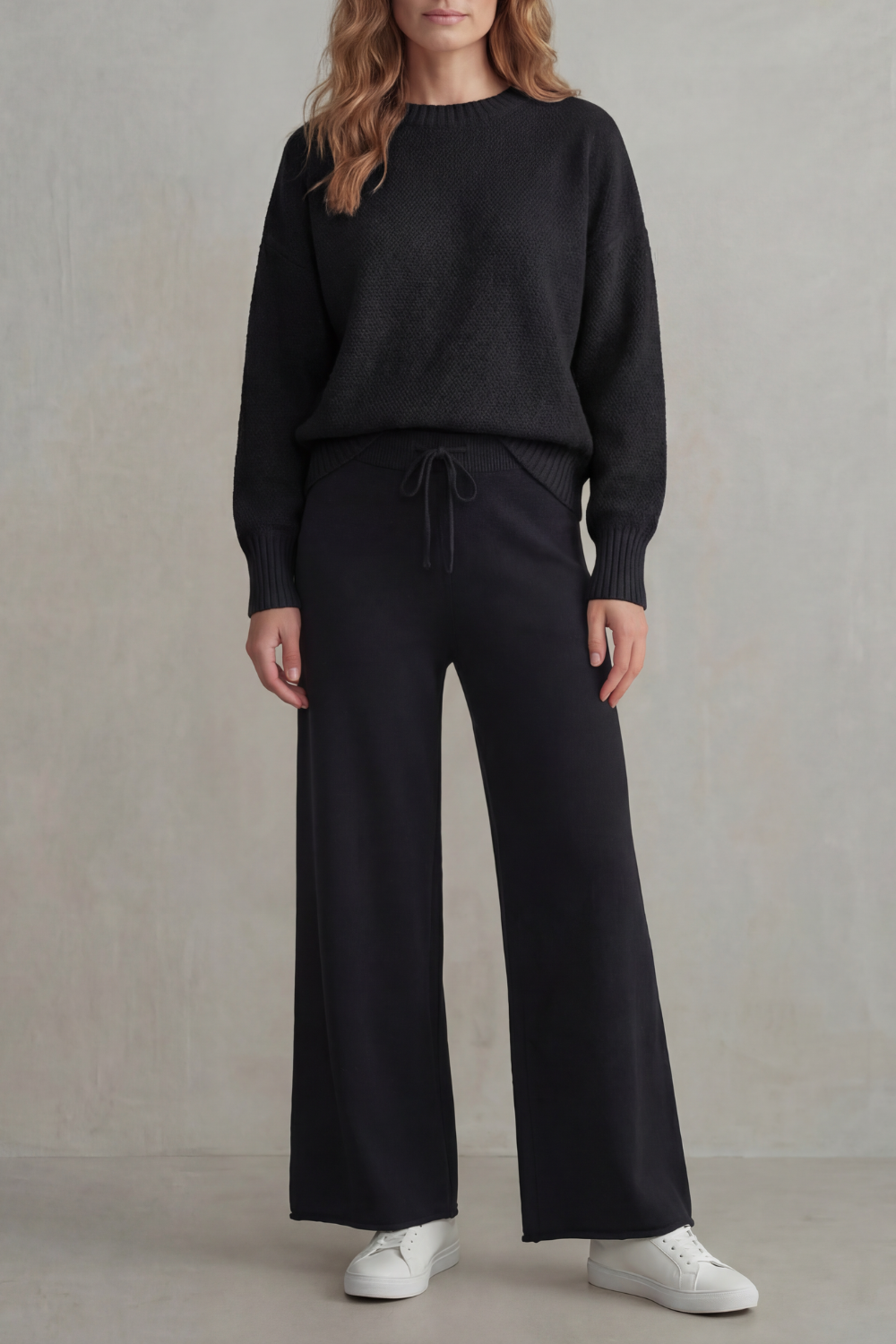 Raegan textured knit sweater and wide leg pants set – image 9