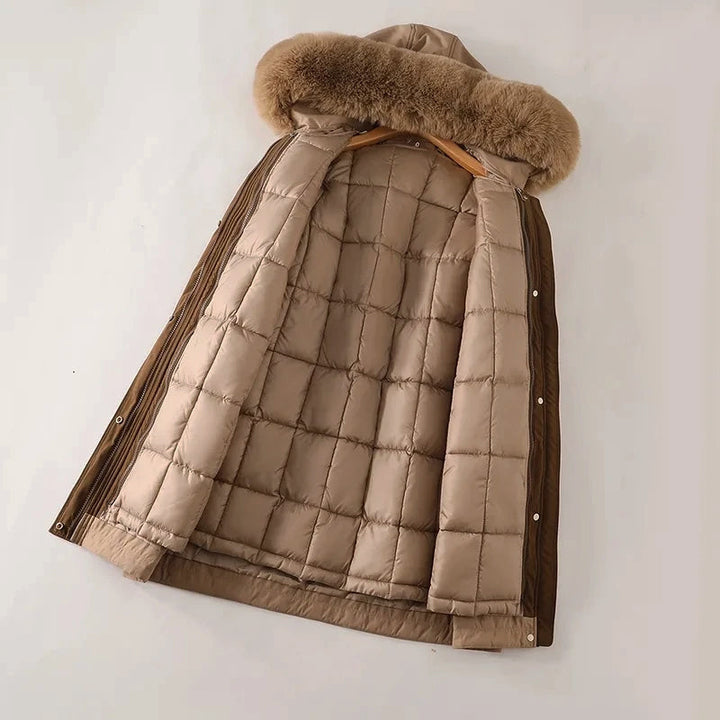 Ophelia long faux fur coat – image 6