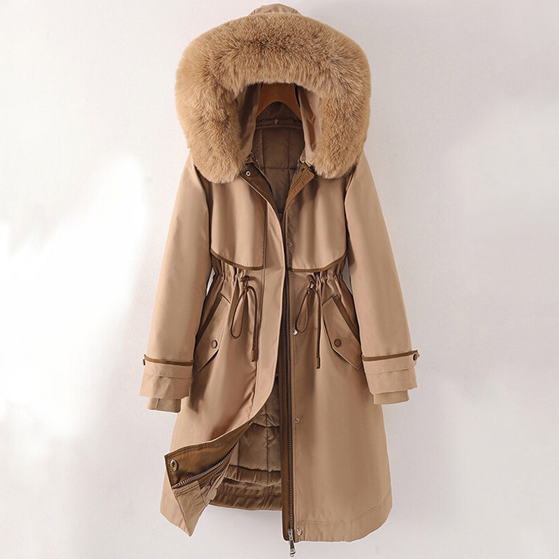 Ophelia long faux fur coat