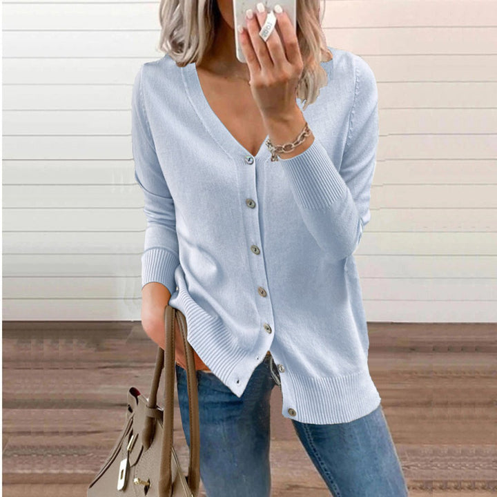 Peyton V neck knit cardigan – image 11
