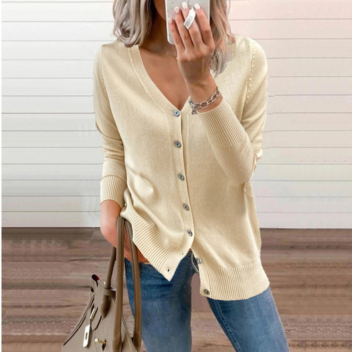Peyton V neck knit cardigan – image 2