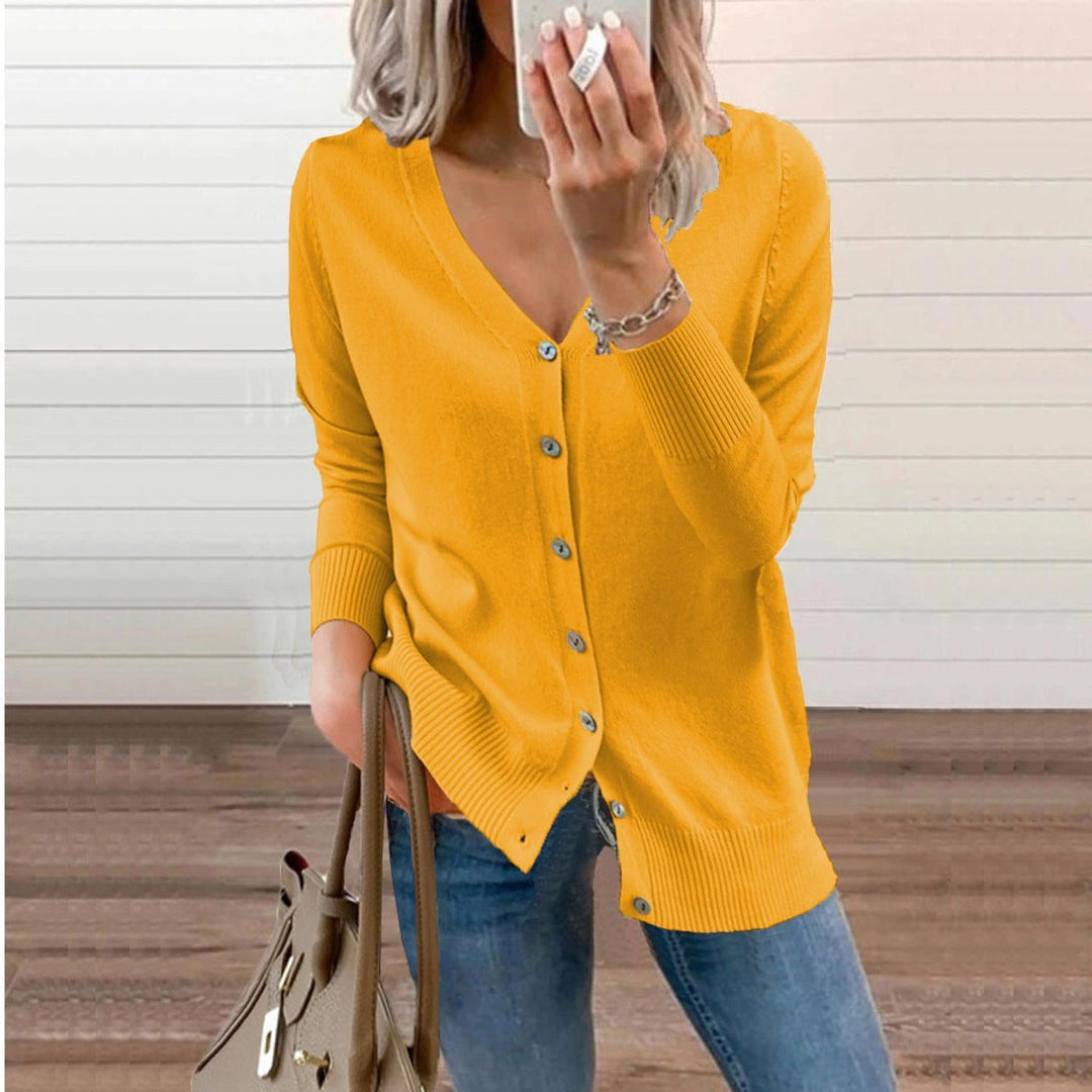 Peyton V neck knit cardigan – image 4