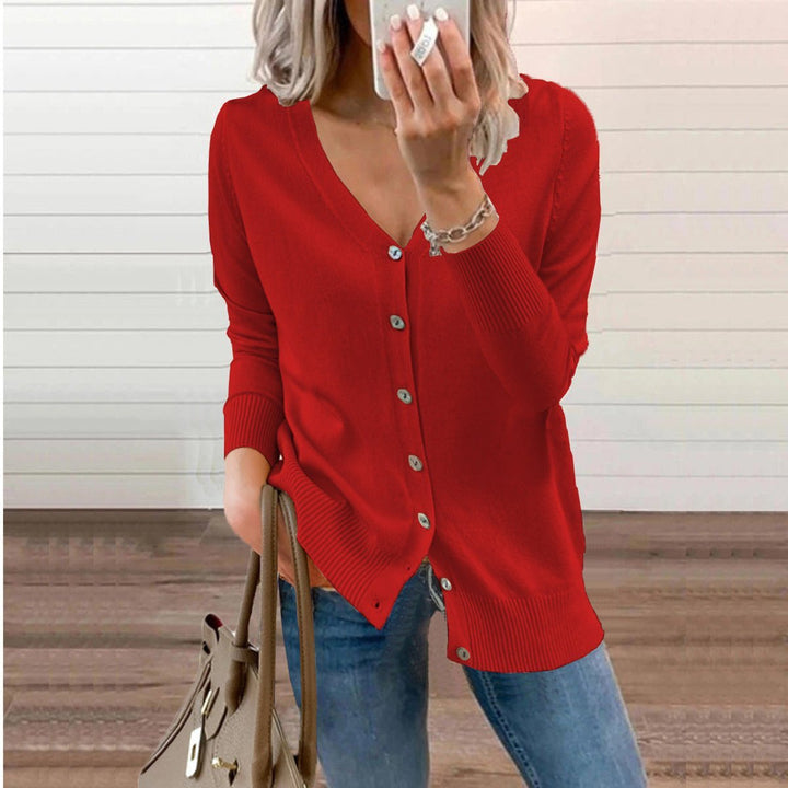 Peyton V neck knit cardigan – image 6