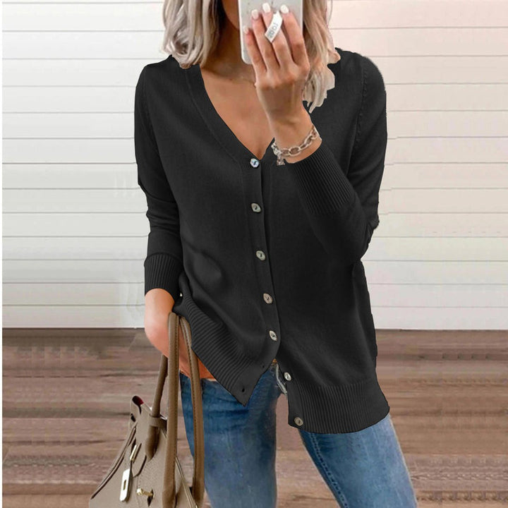 Peyton V neck knit cardigan – image 7