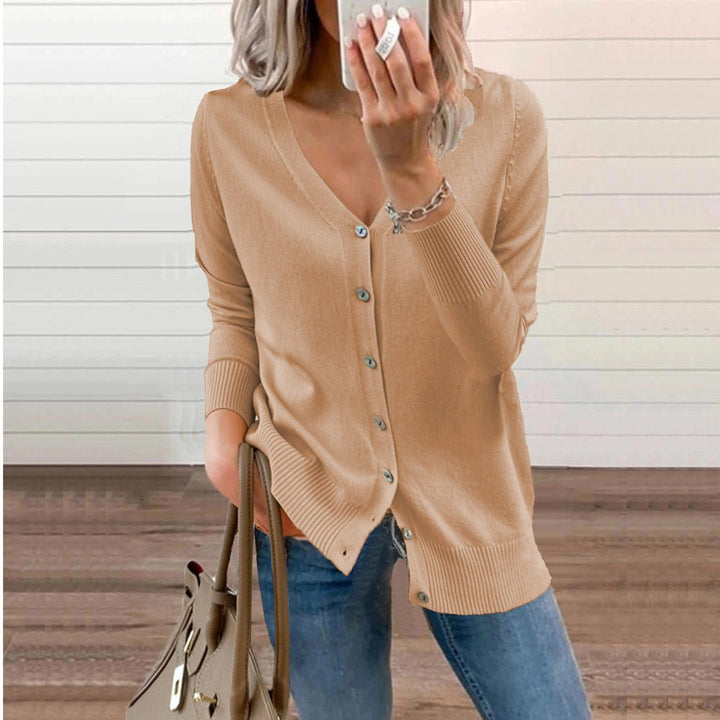 Peyton V neck knit cardigan – image 8