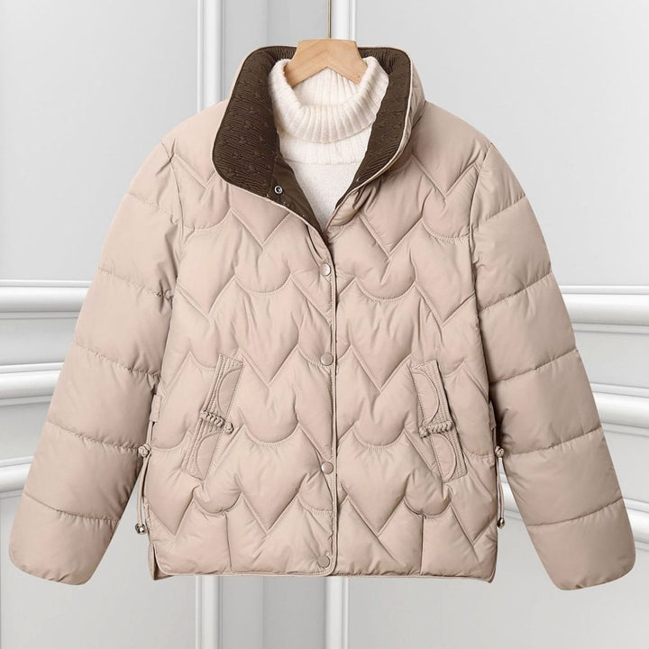 Katarina arched quilted cropped puffer jacket – image 2