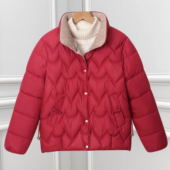 Katarina arched quilted cropped puffer jacket – image 4