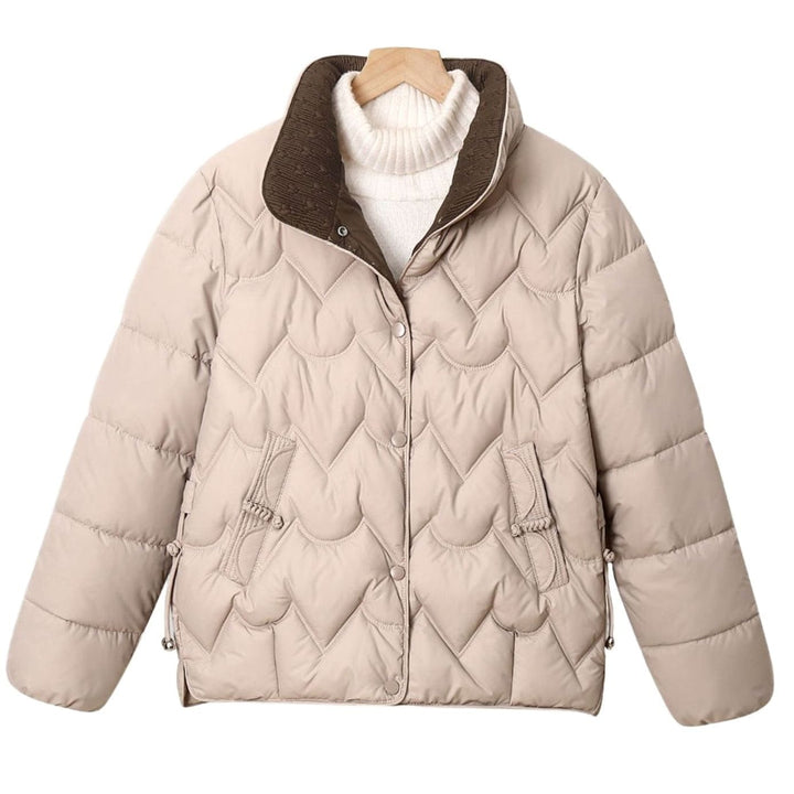 Katarina arched quilted cropped puffer jacket – image 5