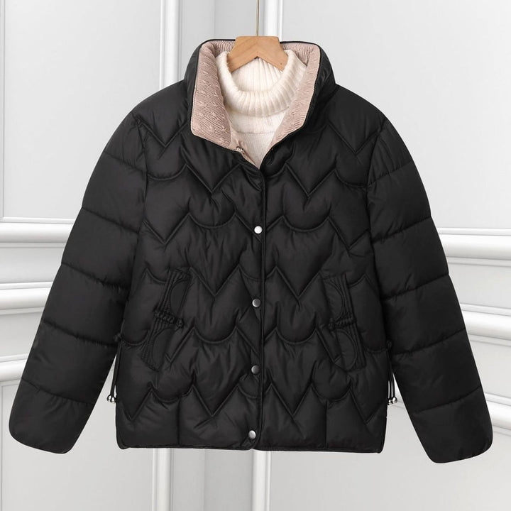 Katarina arched quilted cropped puffer jacket – image 6