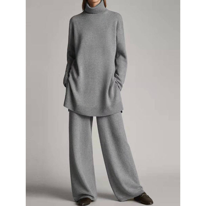Aaliyah turtleneck knit pants set – image 2