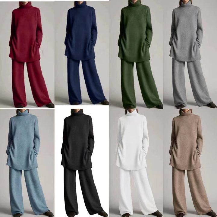 Aaliyah turtleneck knit pants set – image 3
