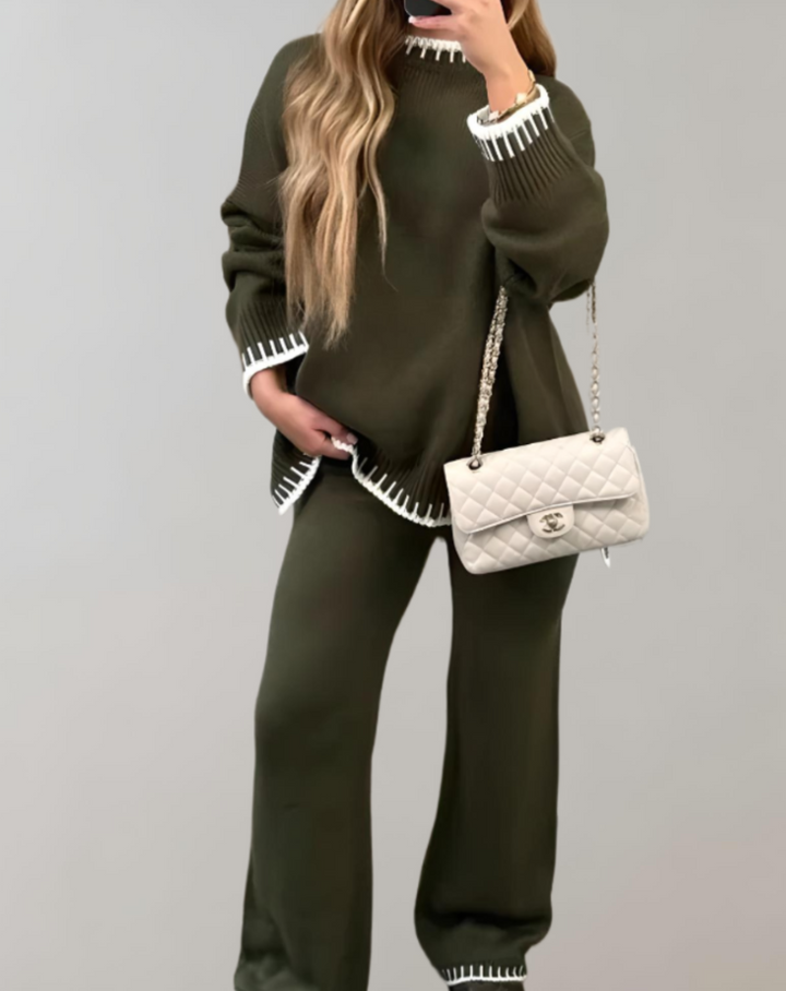 Theodora oversized sweater and wide leg pants set – image 4