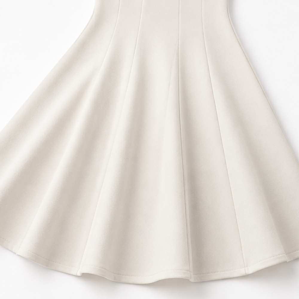 Evangeline square neck satin midi dress – image 9