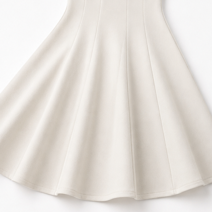 Evangeline square neck satin midi dress – image 9