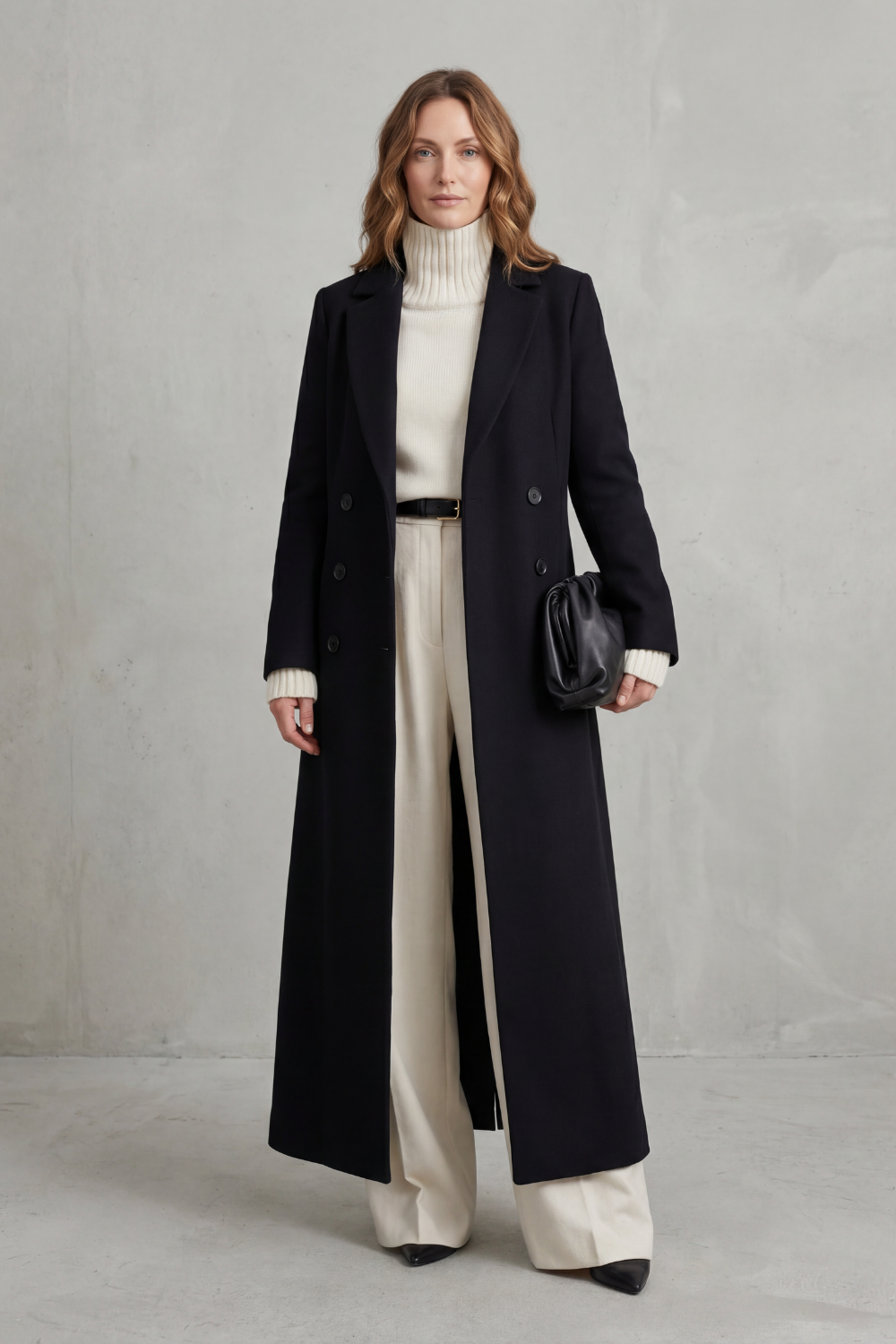 Gwen tailored long wool coat – image 2