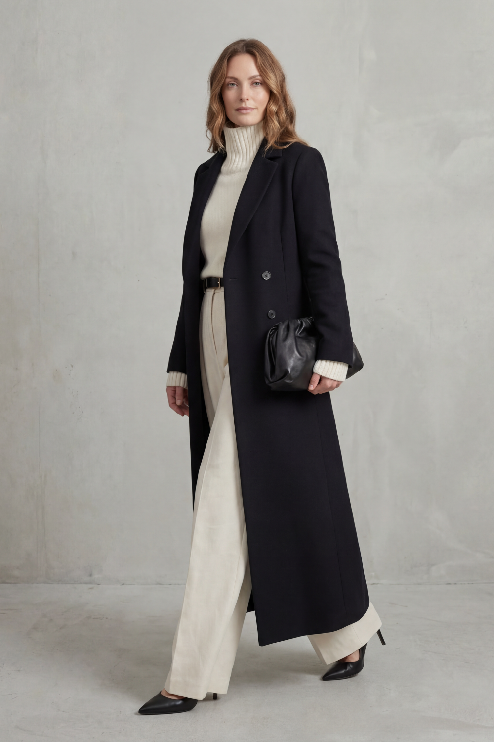 Gwen tailored long wool coat – image 3