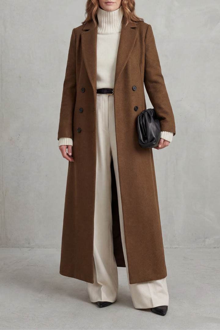 Gwen tailored long wool coat – image 5