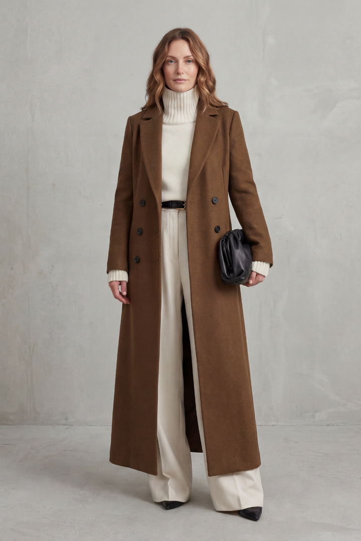 Gwen tailored long wool coat – image 6