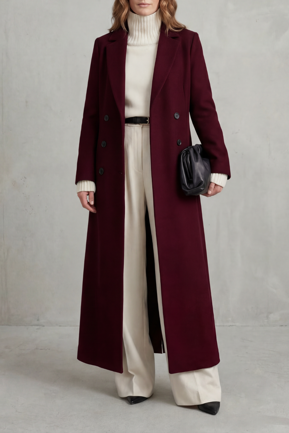 Gwen tailored long wool coat – image 7