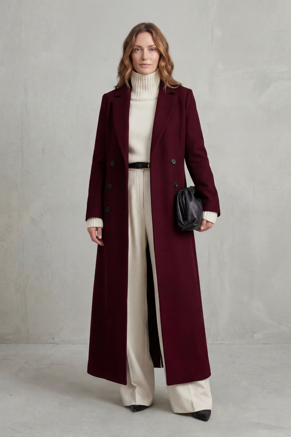 Gwen tailored long wool coat – image 8