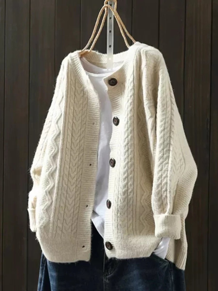 Lorna oversized cable knit cardigan