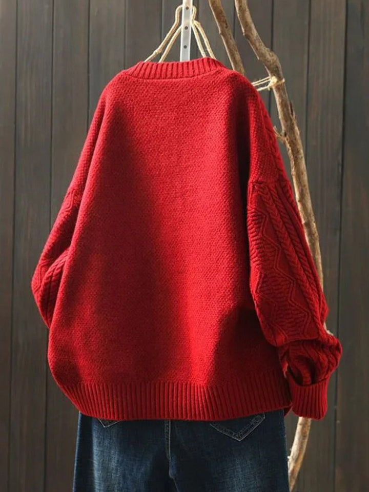 Lorna oversized cable knit cardigan – image 3