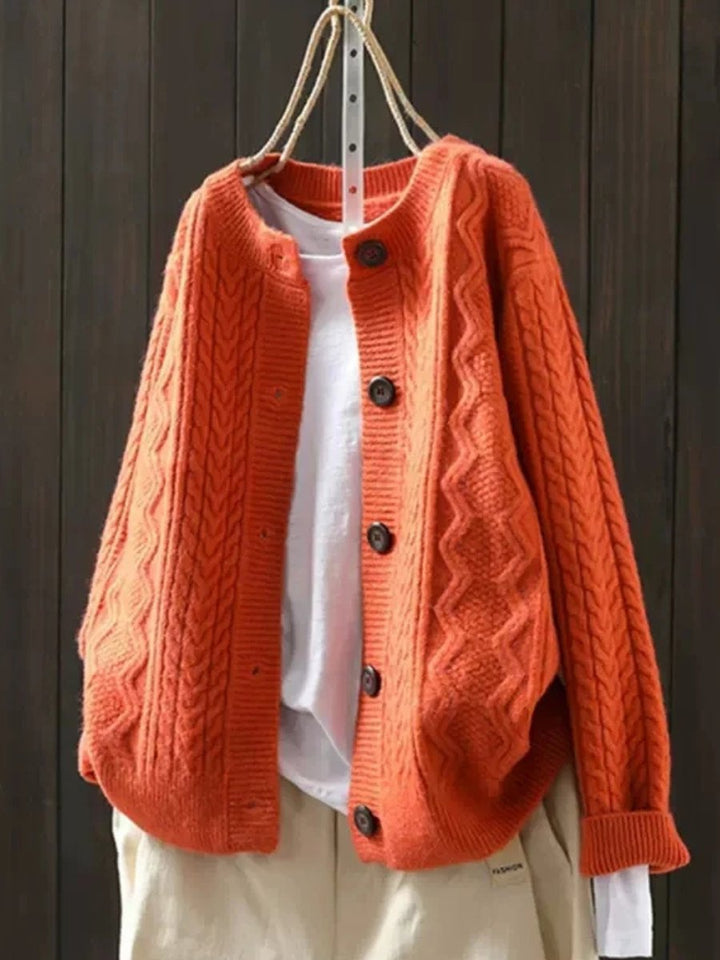 Lorna oversized cable knit cardigan – image 5