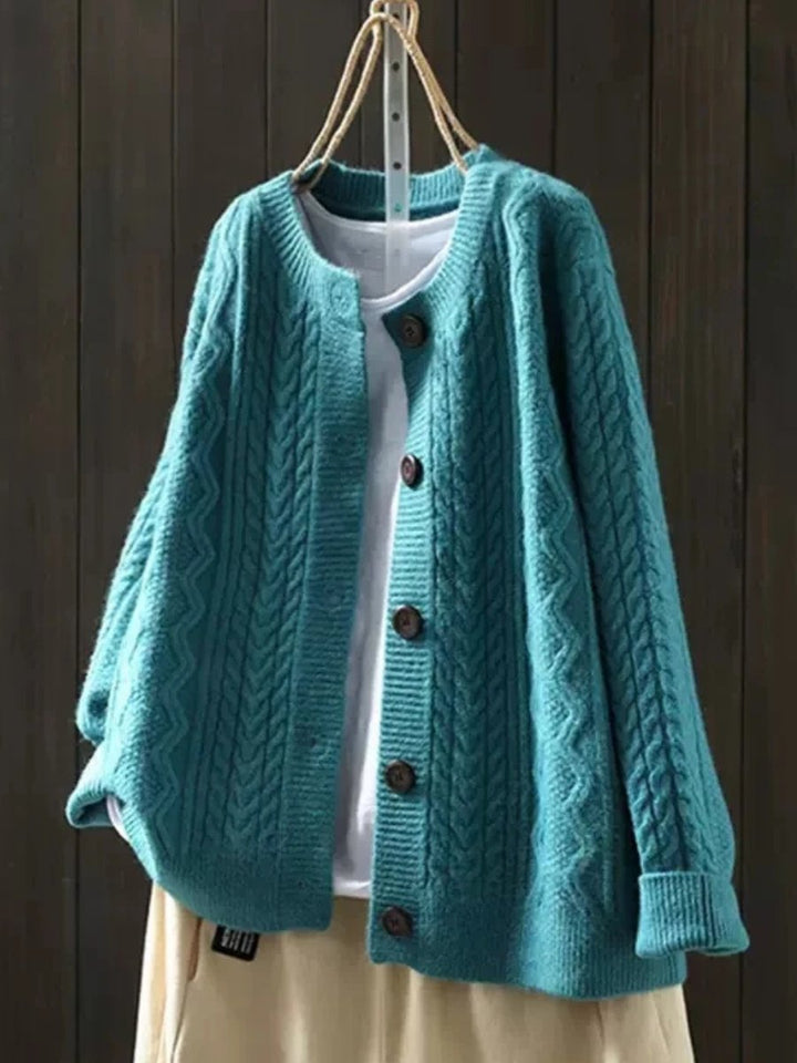 Lorna oversized cable knit cardigan – image 6