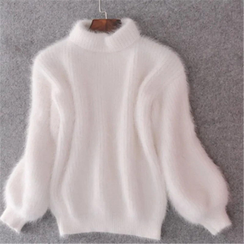 Maxine fluffy turtleneck sweater – image 2