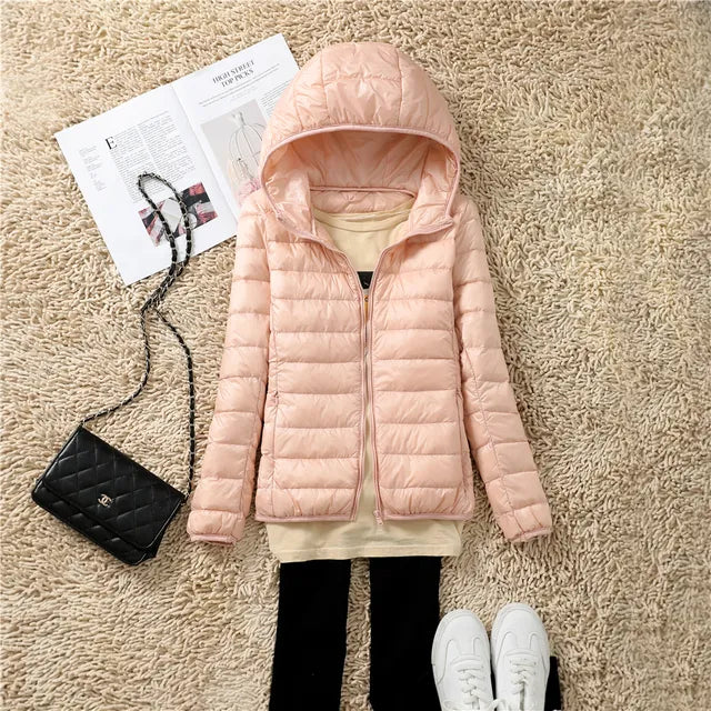 Alyssa ultralight packable puffer jacket with hood – image 4