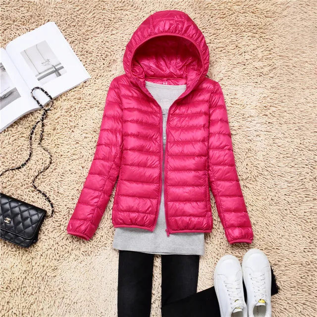 Alyssa ultralight packable puffer jacket with hood – image 17