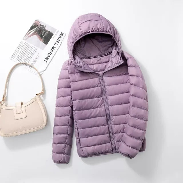 Alyssa ultralight packable puffer jacket with hood – image 11