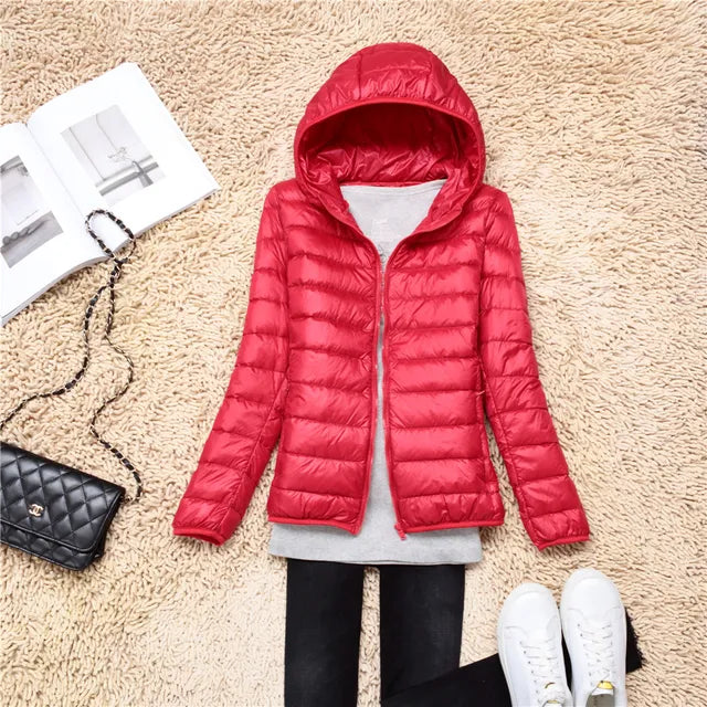 Alyssa ultralight packable puffer jacket with hood – image 12