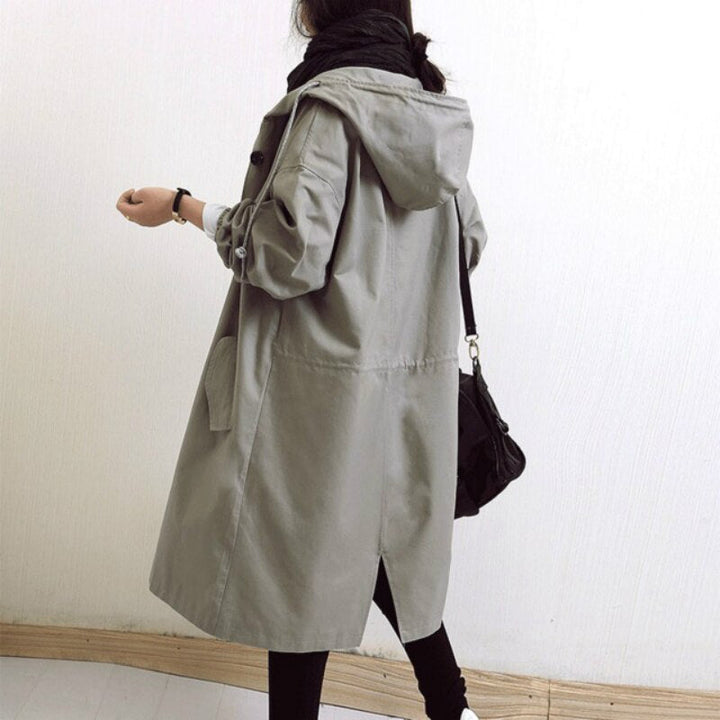 Aurora hooded long trench coat – image 8